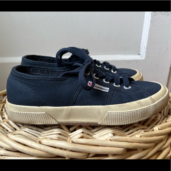 Women’s Superga Sneakers - Navy 6 - Picture 2 of 7